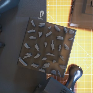 Polymer Clay Stamps • Clay Embosser / Pattern 08 / #FLE017