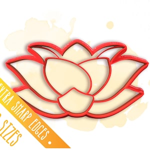 Lotus Flower Cutter / Polymer Clay Cutter / Cookie Cutter / Floral Cutters for Jewelry Making / #FLW052