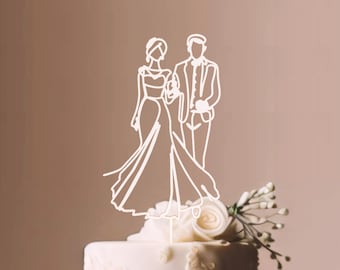 Cake topper for Wedding / Custom Birthday topper / Personalized Cake topper / #CTR009