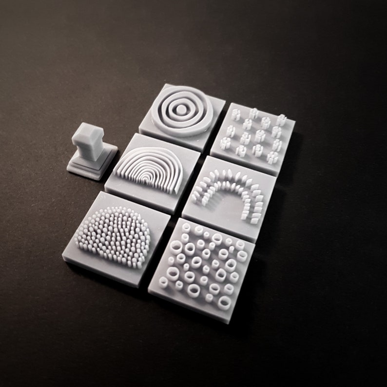 Polymer Clay Stamps Stamps for Clay Texture Stamps / Etsy