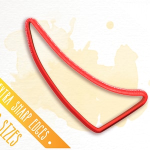 Organic Triangle Polymer Clay Cutter, Abstract Triangle Clay Cutter, Long Triangle Cutter, Round Triangle Clay Cutter / #FLV131