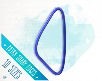 Organic Triangle Polymer Clay Cutter, Abstract Triangle Clay Cutter, Long Triangle Cutter, Round Triangle Clay Cutter / #FLV255