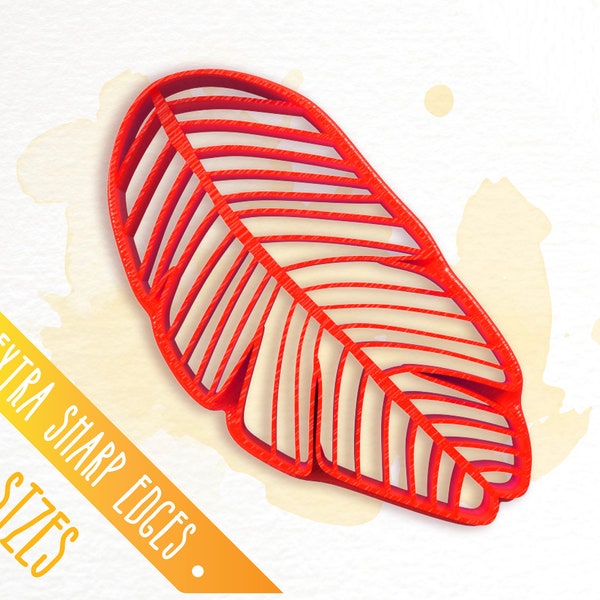 Tropical Leaf Cutter / Polymer Clay Cutter / Cookie Cutter / Floral Cutters for Jewelry Making / #FLW061
