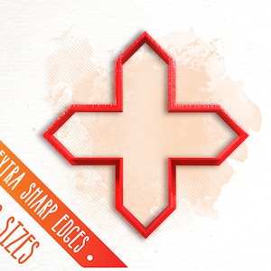 Polymer Clay Cutters • Cross • Earring Cutters • Fondant Cutters / #FLV195