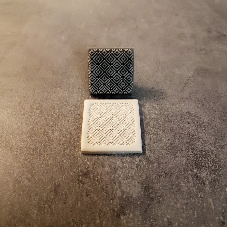 Polymer Clay Stamps Stamps for Clay Texture Stamps / Etsy