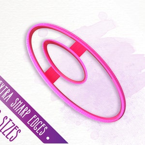 Oval Clay Cutter / Cookie Cutter / Clay Jewelry Tools / #FLW029