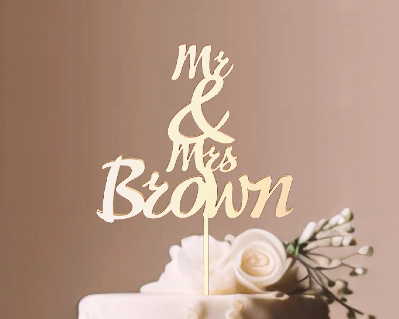 Cake topper for Wedding / Custom Birthday topper / Personalized Cake topper / #CTR013