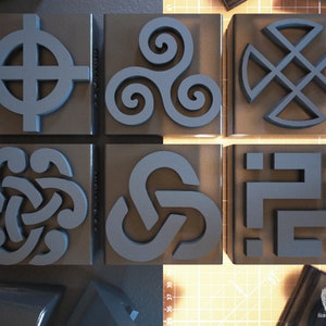 Celtic Polymer Clay Stamps • Stamps for Clay • Soap Stamp - set of 6 / #FLS016