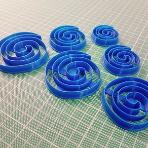 Clay Cutters Spiral Polymer Clay Earring Cutters / FLV023 image 4