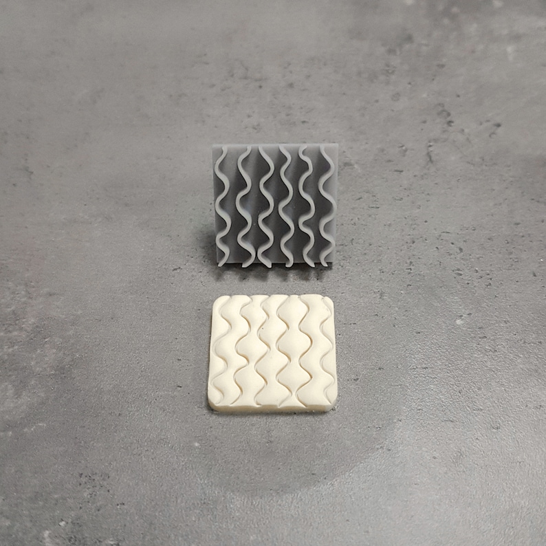 Stamps for Polymer Clay Polymer Clay Stamps Doodle set with customizable handle grips 3 sizes Embossing Clay Stamps 0.5, 1, 1.5