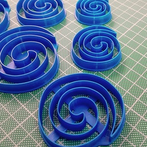 Clay Cutters Spiral Polymer Clay Earring Cutters / FLV023 image 2