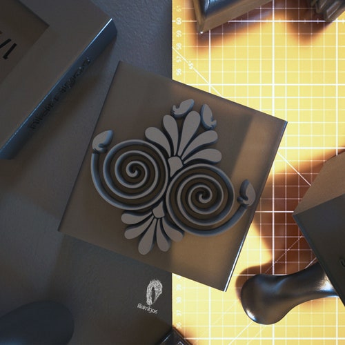 Polymer Clay Stamps Texture Stamps / Greek Design Stamps Etsy