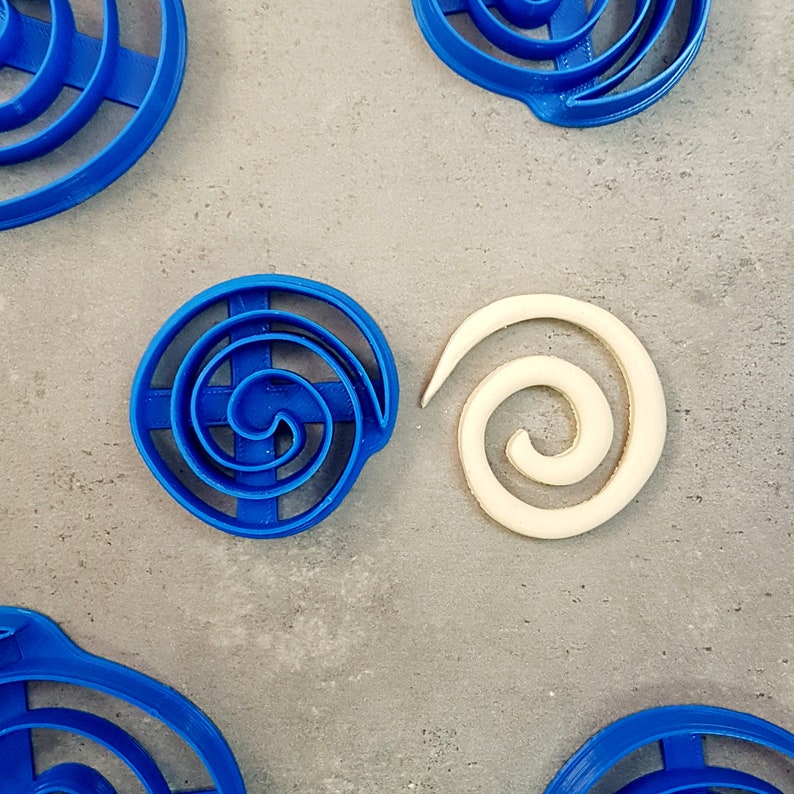 Clay Cutters Spiral Polymer Clay Earring Cutters / FLV023 image 3