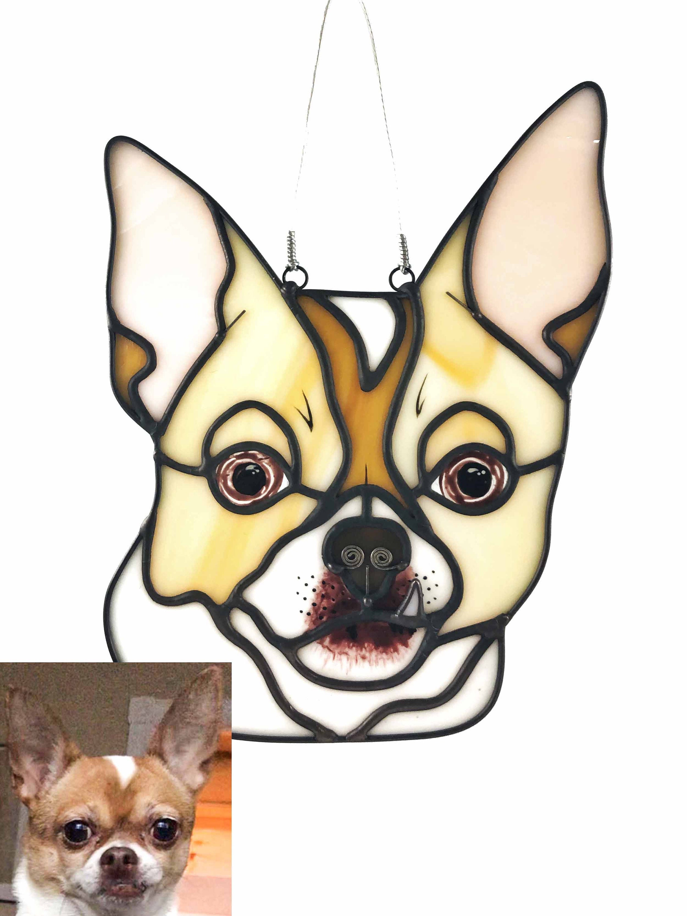 Custom Stained Glass Pet Portrait Etsy
