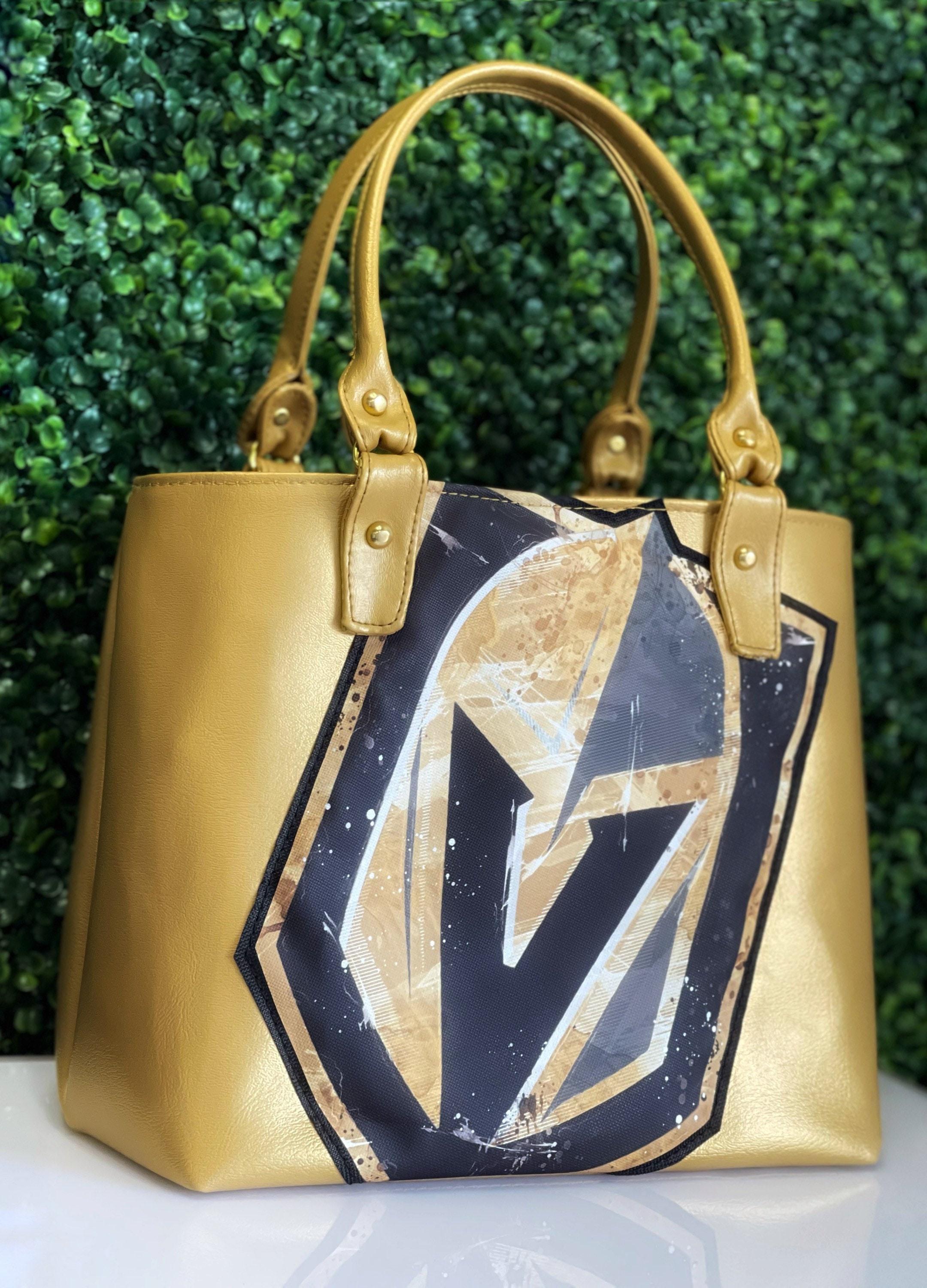 On Sale Custom Las Vegas Golden Knights Large Tote Bag Etsy