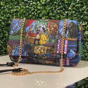 Beauty and the Beast Crossbody Handbag