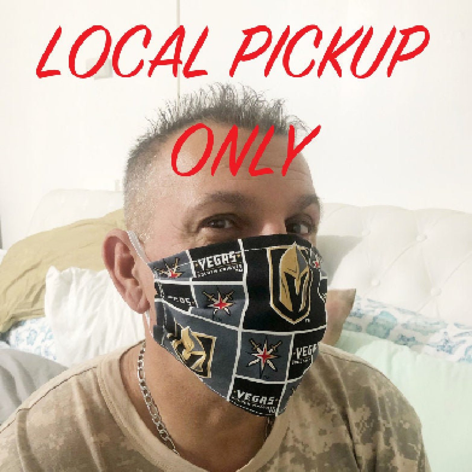 Pick up las vegas vgk mask etsy