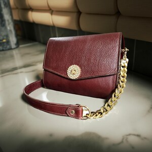 Italian  leather shoulder bag handmade, made in USA Custom made bag. Back  pocket  leather,  real leather