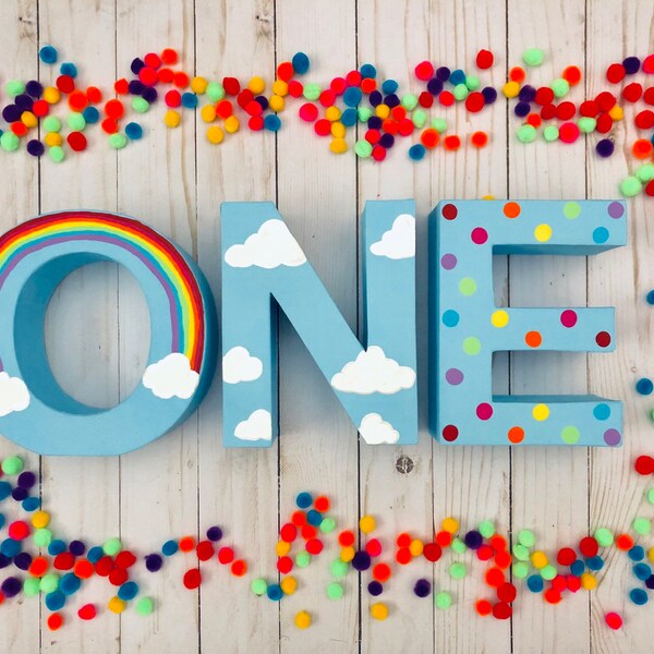 Unicorn One Letters - Etsy
