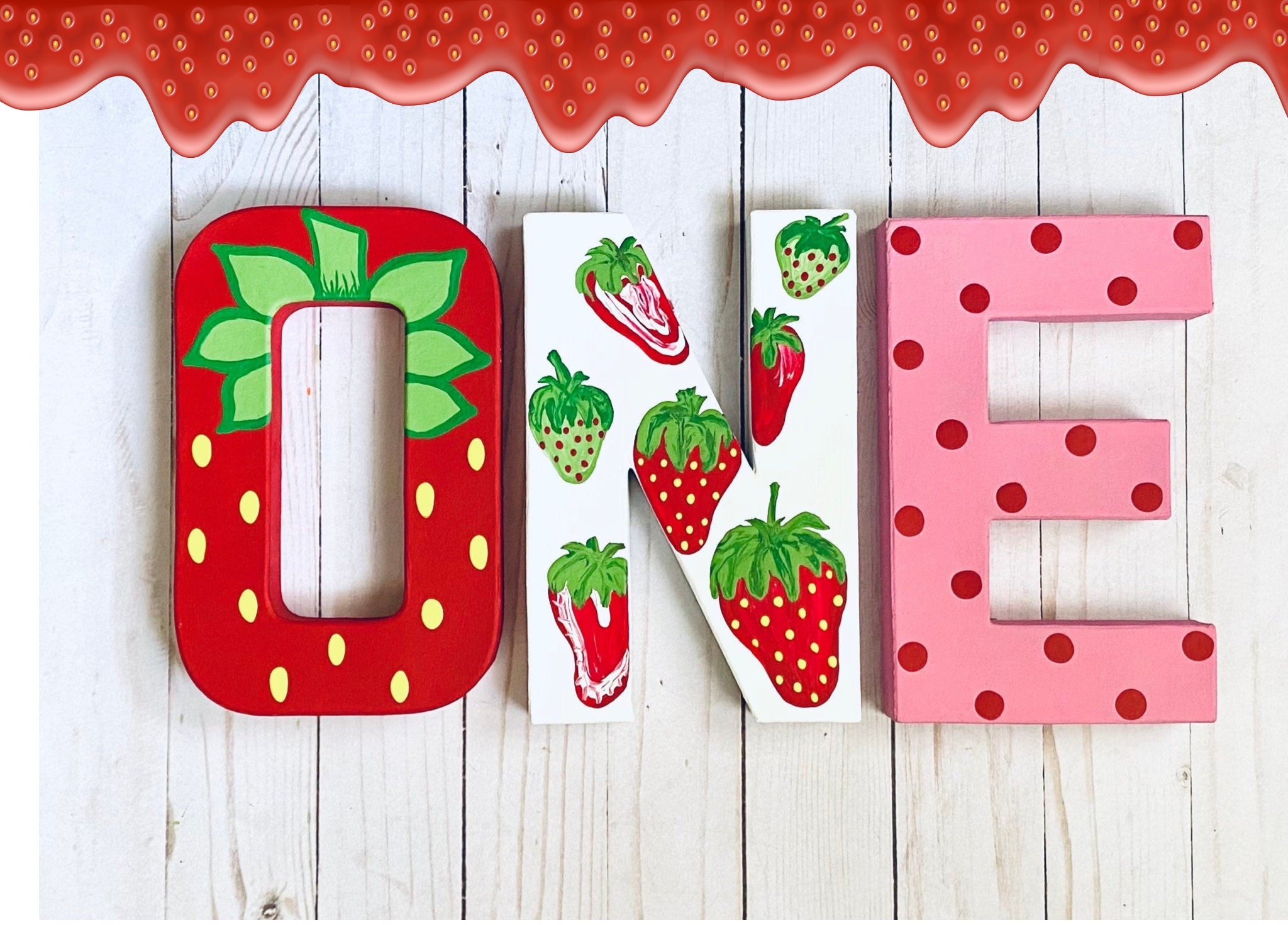 Buy Strawberry Letters, Strawberry Shortcake, ONE Birthday Buy Strawberry Letters, Strawberry Shortcake, ONE Birthday