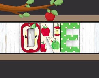Apple First Birthday, Apple Party Decor, Apple Baby Shower Gender Reveal, Apple Letters, The Apple Of Our Eye Baby Party, A Sweet ONE Decor