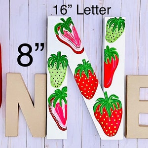 Strawberry 1st Birthday Letters,strawberry Shortcake,strawberry Baby ...