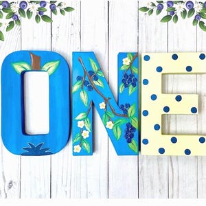 Blueberry ONE Birthday, Blueberry Baby Shower Ideas, Blueberry Party Letter Decorations, Berry Sweet One Birthday,Gender Reveal, Cake Smash