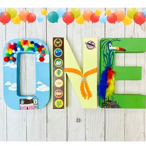 UP Movie Letters, Up Pixar, Up Birthday Party Decorations,Up Movie Baby Shower, Up Nursery Wall Art, Disney Up Sign, Gifts,Up One Birthday