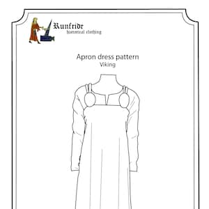 Patrón de costura Runfridr - Vestido delantal vikingo Haithabu, Smokr