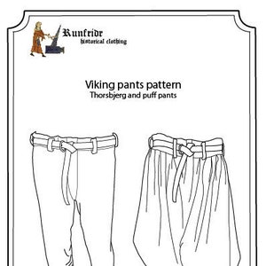 Sewing pattern- Viking Thorsbjerg pants