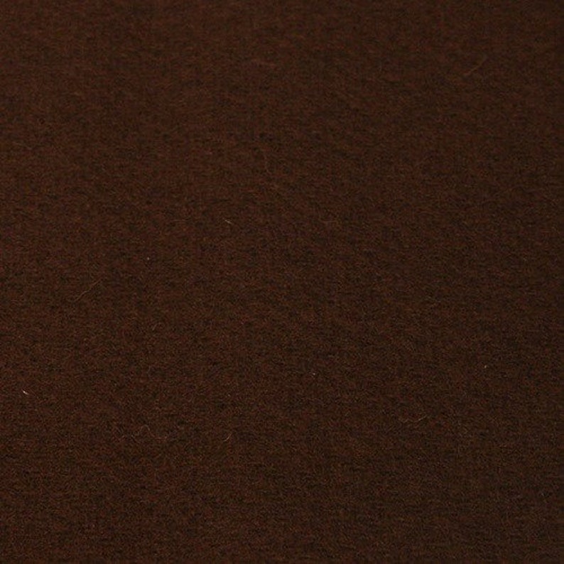 Wool twill fabric 265g/m dark brown Etsy