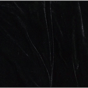 Silk Velvet fabric-black