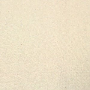 May include: A plain white canvas fabric with a subtle texture.