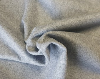 German Heavy Melton Wool fabric- Gray 7
