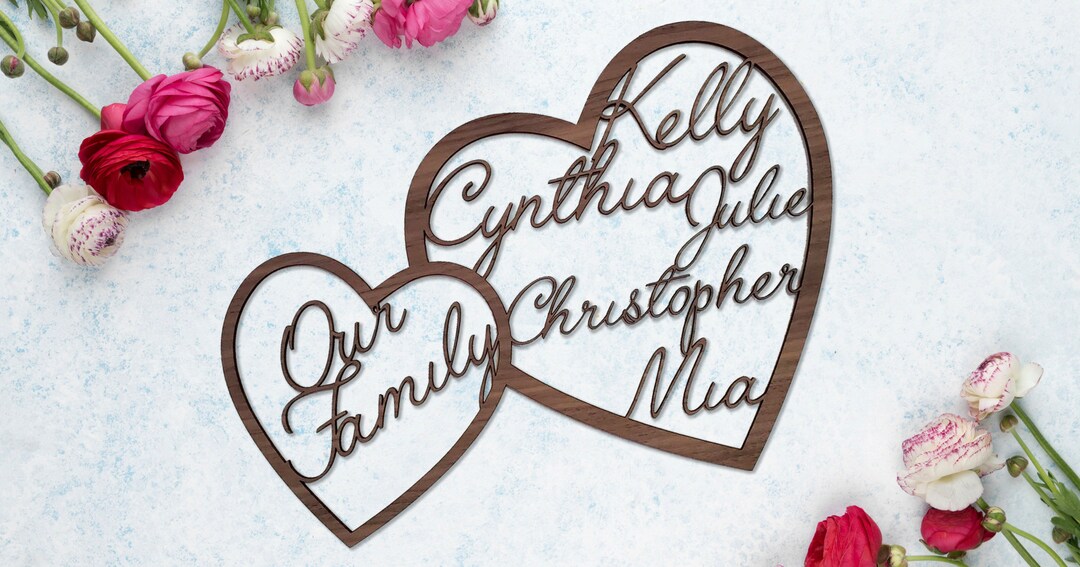 Wood Wall Decor Personalized Anniversary Family Name Sign Birthday ...