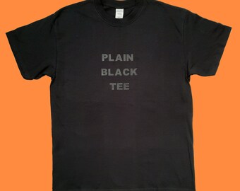 Plain Black Tee