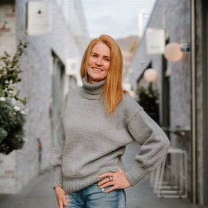 KNITTING PATTERN ⨯ Classic Sweater Knitting Pattern ⨯ Knit Pullover Knitting Pattern, Sweater Knitting Pattern x Marlene Darted Relaxed Fit