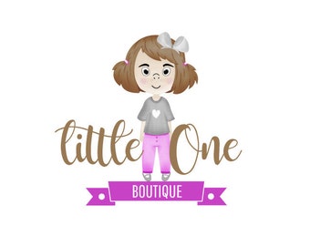 Cute girl logo | Etsy