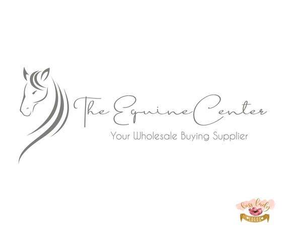 Hand Drawn Horse Logo Simple Farm Animal Logo Minimalist Etsy