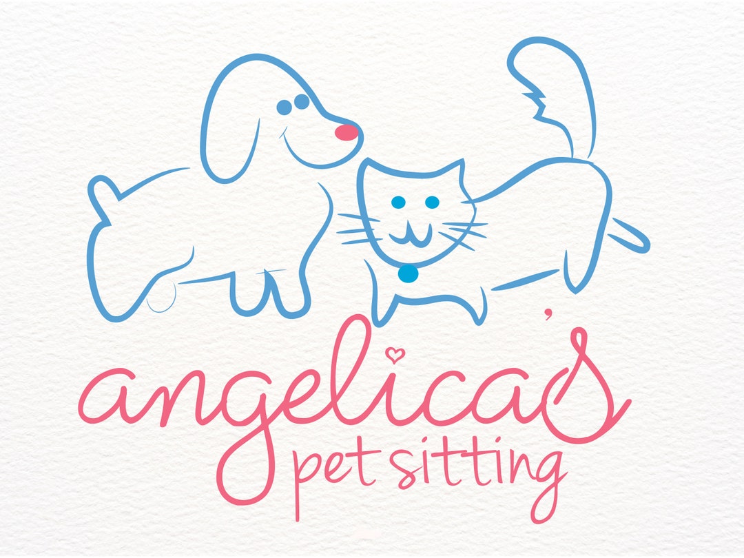 dog-cat-line-art-logo-pet-sitting-logo-hand-drawn-pet-groomer-logo