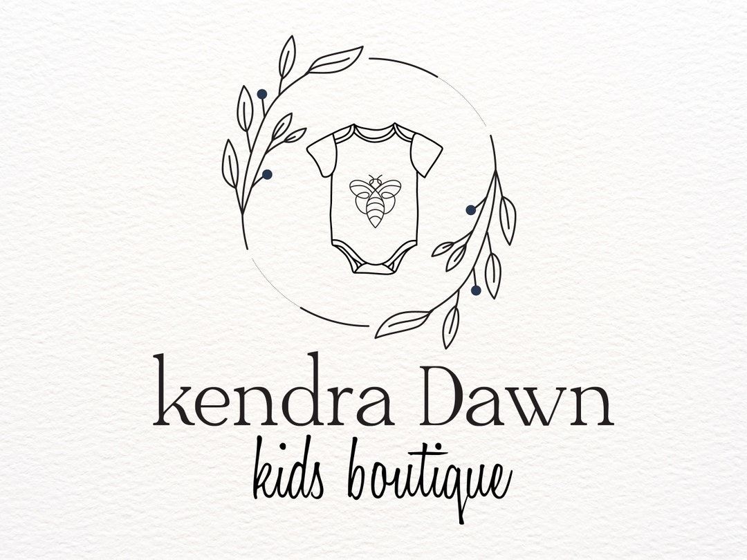 Kids Boutique Logo, Baby Clothes Logo, Children's Store Logo, Bumble
