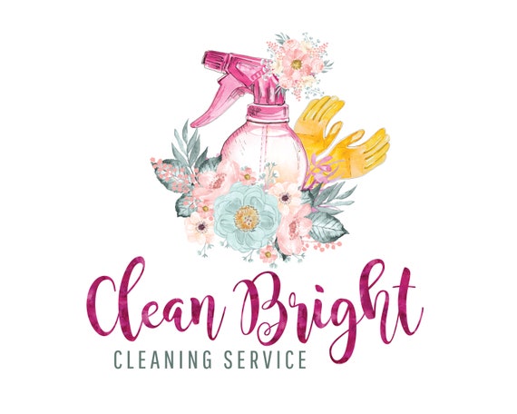 Cleaning Logo Maid Logo House Cleaning Service Logo Cleaner Etsy