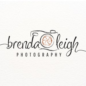 Photography Logo, Rose Gold Photographer Branding, Camera Logo, Watermark Logo, Feminine Logo Design, Custom Photography Logo Branding Kit