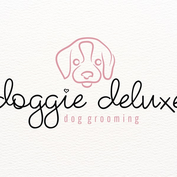 Premade Dog Logo Design, Pet Logo Design, Groomer Logo, Dog Sitter Logo Design, Hand Drawn Dog Logo, Premade Pet Logo, Custom Dog Logos