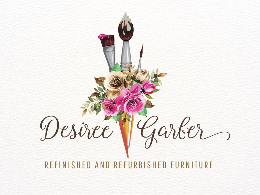 Paint Brush Logo, Painting Logo, Painter Logo, Refurbished Furniture