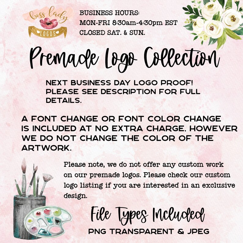 Paint Brush Logo Painting Logo Refurbished Furniture Logo Etsy