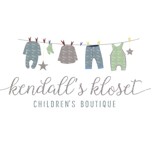Children's Boutique Logo Girl and Boy Clothes Kids Store Etsy