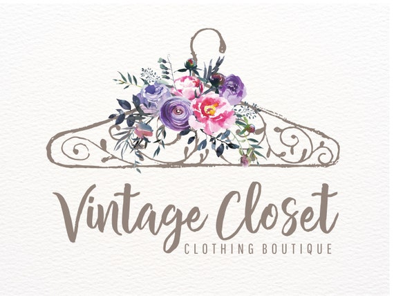 Clothing Boutique Logo Vintage Hanger Logo Custom Logo -  Denmark