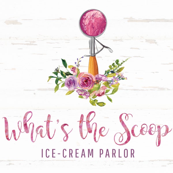 Ice Cream Logo Etsy