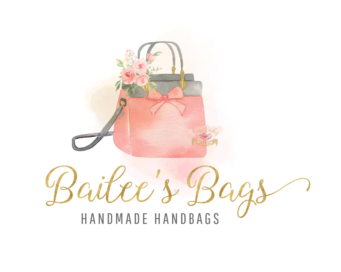 Bag Logo Handbag Logo Design Purse Logo Pocket Book Logo Etsy